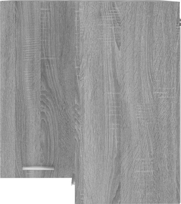 vidaXL Κρεμαστή γωνιακή ντουλάπα, Sonoma γκρι δρυς, 57x57x60 εκ.