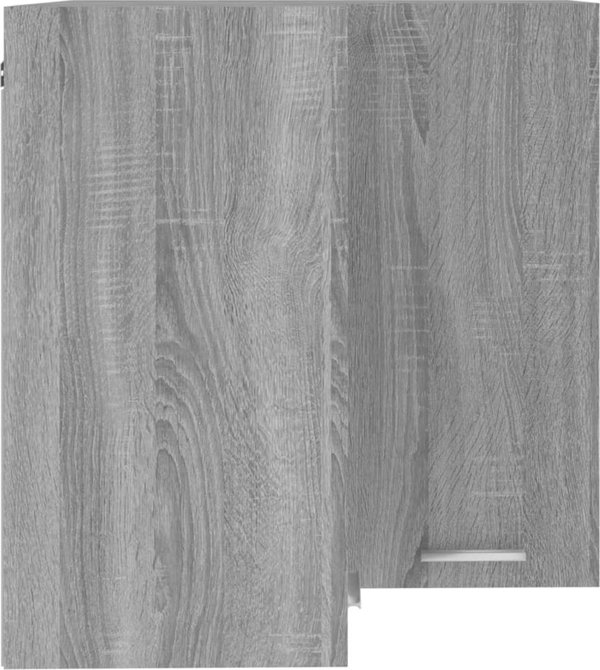 vidaXL Κρεμαστή γωνιακή ντουλάπα, Sonoma γκρι δρυς, 57x57x60 εκ.