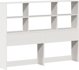 vidaXL Κρεβάτι με ράφι, χωρίς στρώμα, λευκό, 160x200 εκ., ξύλο μασίφ