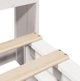 vidaXL Κρεβάτι με ράφι, χωρίς στρώμα, λευκό, 160x200 εκ., ξύλο μασίφ