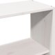 vidaXL Κρεβάτι με ράφι, χωρίς στρώμα, λευκό, 160x200 εκ., ξύλο μασίφ