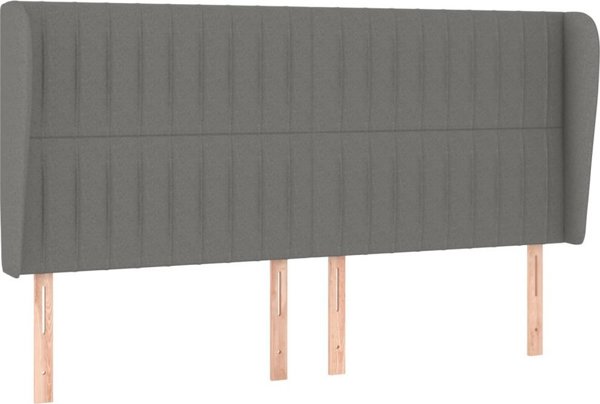 vidaXL Zaglokos uszak, ciemnoszary, 163x23x118/128 cm, tkanina