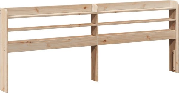 vidaXL Κορμός κρεβατιού χωρίς στρώμα, 200x200 cm, μασίφ πεύκο