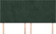 vidaXL Σετ 4 κεφαλάρια κρεβατιού σκούρο πράσινο βελούδο 80x5x78/88 cm