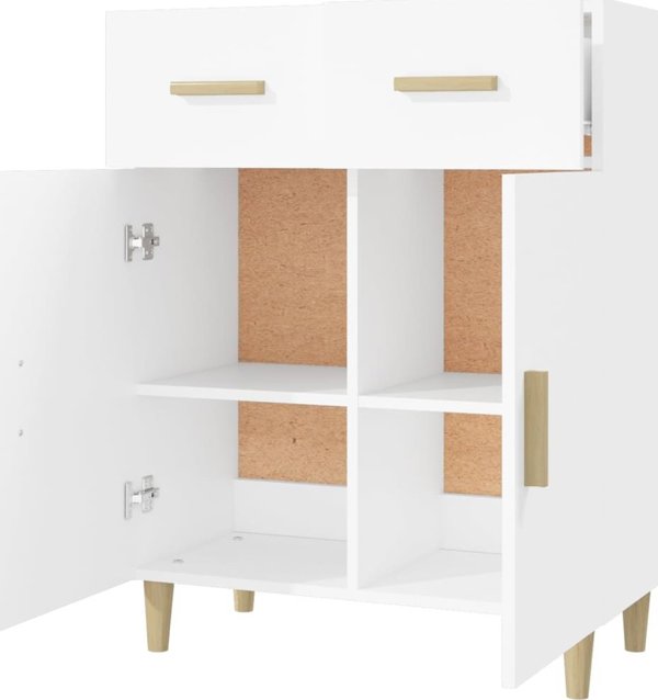 vidaXL Ντουλάπι, λευκό, 69,5x34x89 cm, κατασκευή από ξυλοπαράγωγο υλικό