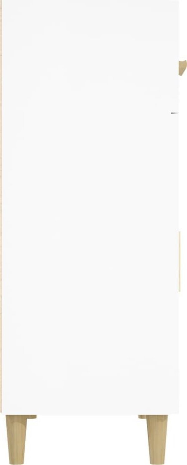 vidaXL Ντουλάπι, λευκό, 69,5x34x89 cm, κατασκευή από ξυλοπαράγωγο υλικό