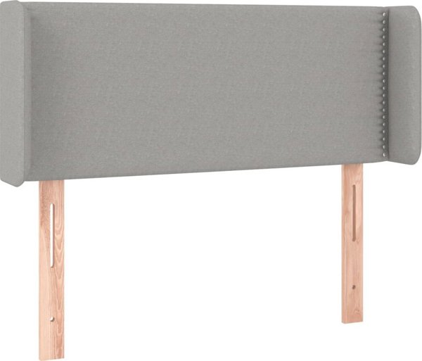 vidaXL Zaglowek do lozkou me LED, fosforeskato gkri, 103x16x78/88 cm, yfasma