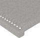 vidaXL Zaglowek do lozkou me LED, fosforeskato gkri, 103x16x78/88 cm, yfasma