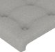 vidaXL Zaglowek do lozkou me LED, ashnogri, 203x16x78/88 cm, yfasma