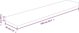 vidaXL Polka, 100x20x4 cm, surowe lite drewno debowe