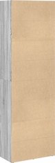 vidaXL Ραφιέρα βιβλίων, γκρι Sonoma δρυς, 60x30x189 εκ.