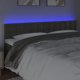 vidaXL Κεφαλάρι Κρεβατιού με LED, Σκούρο Γκρι, 200x5x78/88 εκ., βελούδινο