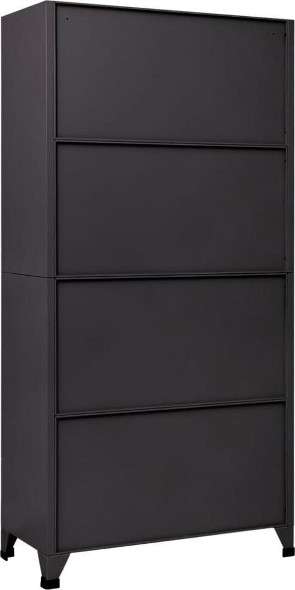vidaXL vidaXL Szafka zamykana na klucz, antracytowa, 90x40x180 cm, stalowa