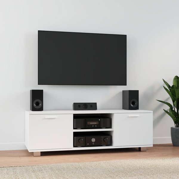 vidaXL Έπιπλο TV, λευκό, 120x40,5x35 cm, από ξύλινο υλικό