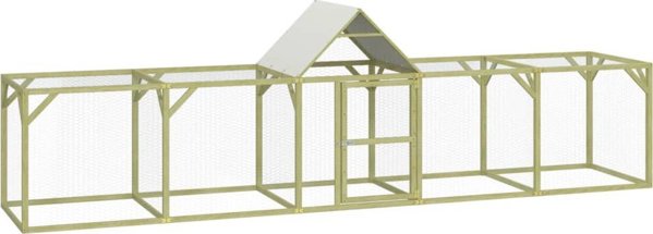 vidaXL Κλουβί για κοτοπουλάκια, 500x100x150 εκ, εμποτισμένο πεύκο