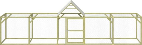 vidaXL Κλουβί για κοτοπουλάκια, 500x100x150 εκ, εμποτισμένο πεύκο