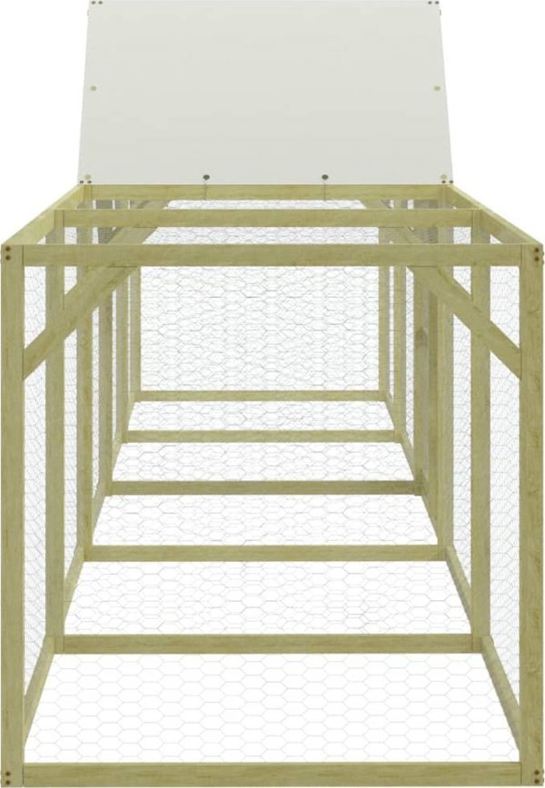 vidaXL Κλουβί για κοτοπουλάκια, 500x100x150 εκ, εμποτισμένο πεύκο