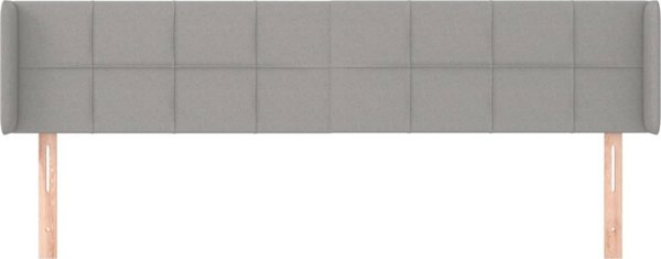 vidaXL Ζαγκλωτχ Uszak, ανοιχτό γκρι, 163x16x78/88 cm, ύφασμα