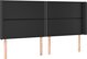 vidaXL Zaglowek do lozka z LED, czarny 203x16x118/128cm sztuczna skora
