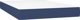 vidaXL Logko kontynentalne z materacem, niebieskie, tkanina 120x200 cm