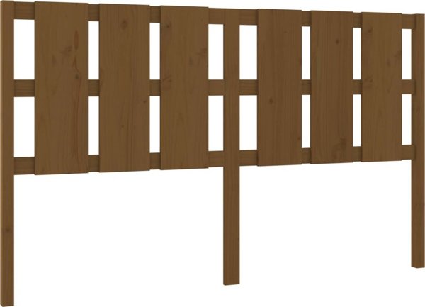 vidaXL Κεφαλάρι κρεβατιού, μελί καφέ, 185,5x4x100 cm, ξύλο πεύκου