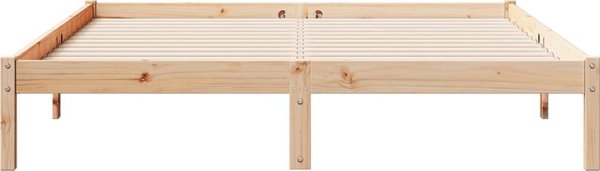vidaXL Επιμήκες κρεβάτι χωρίς στρώμα 140x210 εκ. από μασίφ ξύλο πεύκου