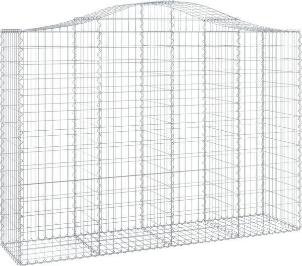 vidaXL Kosze gabionowe, 18 τεμ, 200x50x140/160 εκ, γαλβανισμένο σίδερο