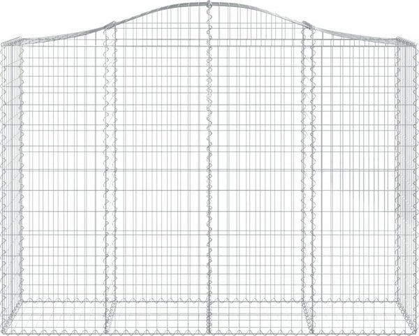 vidaXL Kosze gabionowe, 18 τεμ, 200x50x140/160 εκ, γαλβανισμένο σίδερο