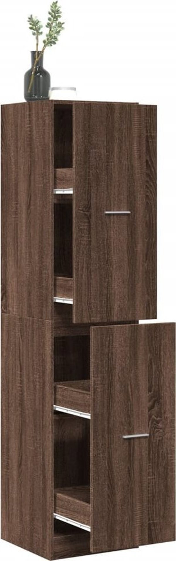 vidaXL Φαρμακευτική Ντουλάπα, Καφέ Δρυς, 40x41x174,5 εκ.