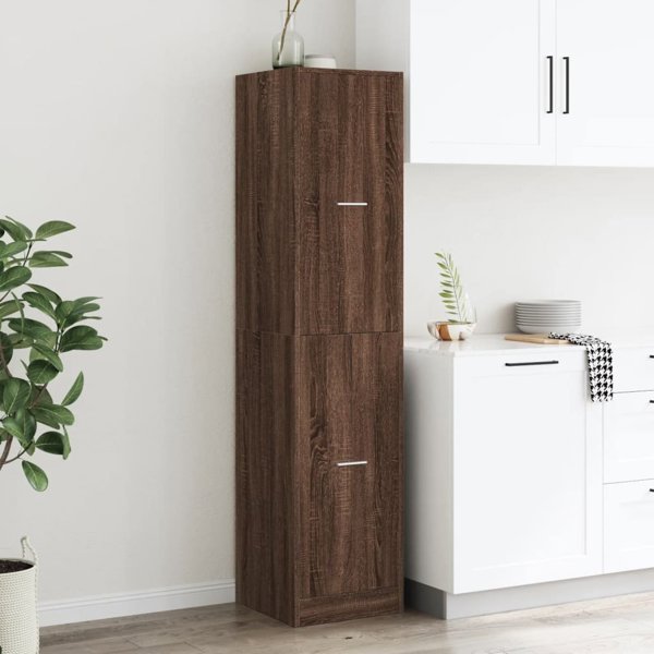 vidaXL Φαρμακευτική Ντουλάπα, Καφέ Δρυς, 40x41x174,5 εκ.