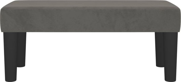 vidaXL Λαβή, σκούρο γκρι, 70x30x30 εκ., επενδεδυμένη με βελούδο