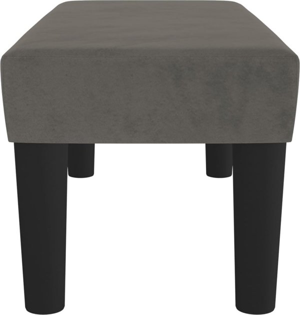vidaXL Λαβή, σκούρο γκρι, 70x30x30 εκ., επενδεδυμένη με βελούδο