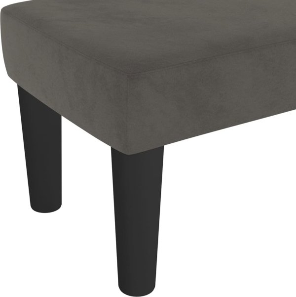 vidaXL Λαβή, σκούρο γκρι, 70x30x30 εκ., επενδεδυμένη με βελούδο