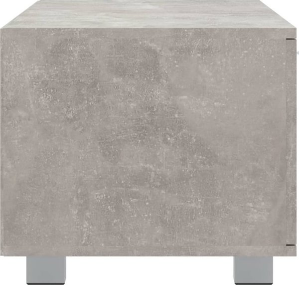 Szafka pod TV vidaXL σε σκουρόχρωμη απόχρωση τσιμέντου, 140x40,5x35 εκ.