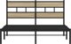 vidaXL Metalowa rama lozka bez materaca dab sonoma 140x190 cm