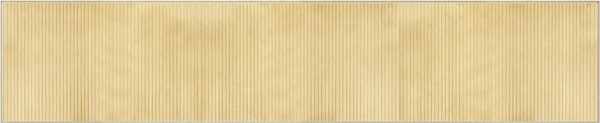 vidaXL Ορθογώνιο χαλί, φυσικό ανοιχτό χρώμα, 60x300 cm, μπαμπού