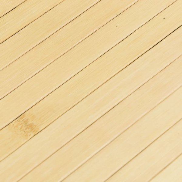 vidaXL Ορθογώνιο χαλί, φυσικό ανοιχτό χρώμα, 60x300 cm, μπαμπού