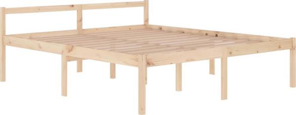 vidaXL Σκελετός κρεβατιού, μασίφ πεύκο, 180x200 εκ., 6FT Super King