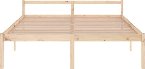 vidaXL Σκελετός κρεβατιού, μασίφ πεύκο, 180x200 εκ., 6FT Super King