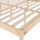 vidaXL Σκελετός κρεβατιού, μασίφ πεύκο, 180x200 εκ., 6FT Super King