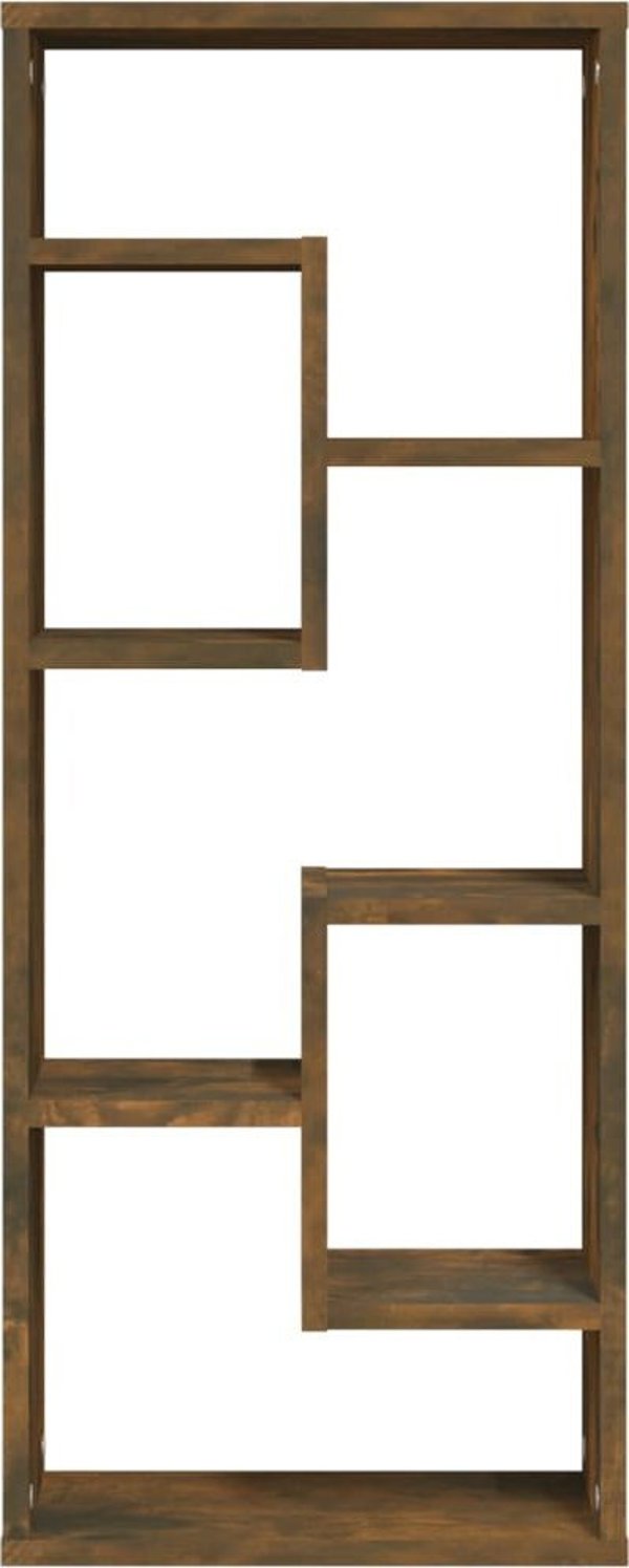 vidaXL Επιτοίχια ραφιέρα καπνισμένος δρυς 36x16x90 cm