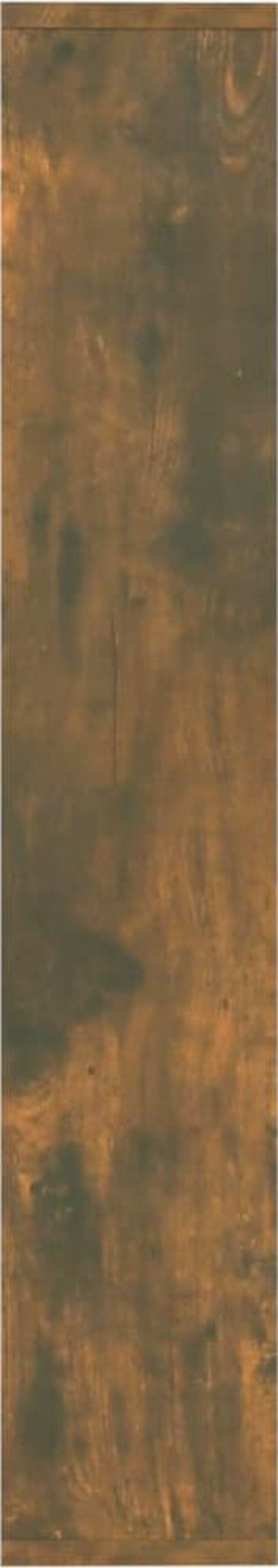 vidaXL Επιτοίχια ραφιέρα καπνισμένος δρυς 36x16x90 cm