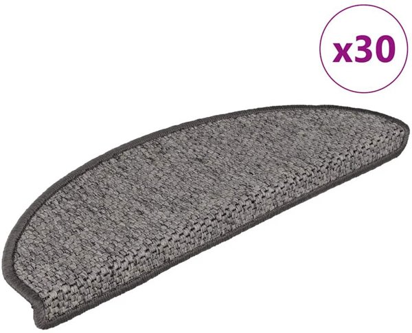 vidaXL Αυτοκόλλητα Πατάκια Σκάλας, Όψη Σιζάλ, 65x21x4 εκ., Σετ 30 Τεμαχίων