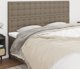 vidaXL Ζαγλόφκια για κρεβάτι, 4 τεμάχια, χρώμα taupe, 80x5x78/88 εκ., ύφασμα