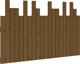 vidaXL Κεφαλάρι κρεβατιού, μέλι καφέ, 127,5x3x80 cm, κόντρα πλακέ πεύκου