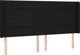 vidaXL Ηπειρωτικό κρεβάτι με στρώμα, μαύρο, 180x200 cm, ύφασμα
