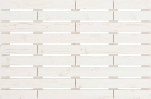 Κεφαλάρι κρεβατιού, λευκό, 106x3x63 cm, μασίφ πεύκο