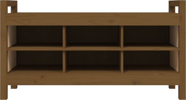 vidaXL Παγκάκι για διάδρομο, μελί καφέ, 110x40x60 cm, ξύλο πεύκου