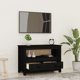 vidaXL vidaXL Szafka pod TV, czarna, 79x35x52 cm, lite drewno sosnowe