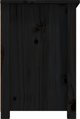 vidaXL vidaXL Szafka pod TV, czarna, 79x35x52 cm, lite drewno sosnowe